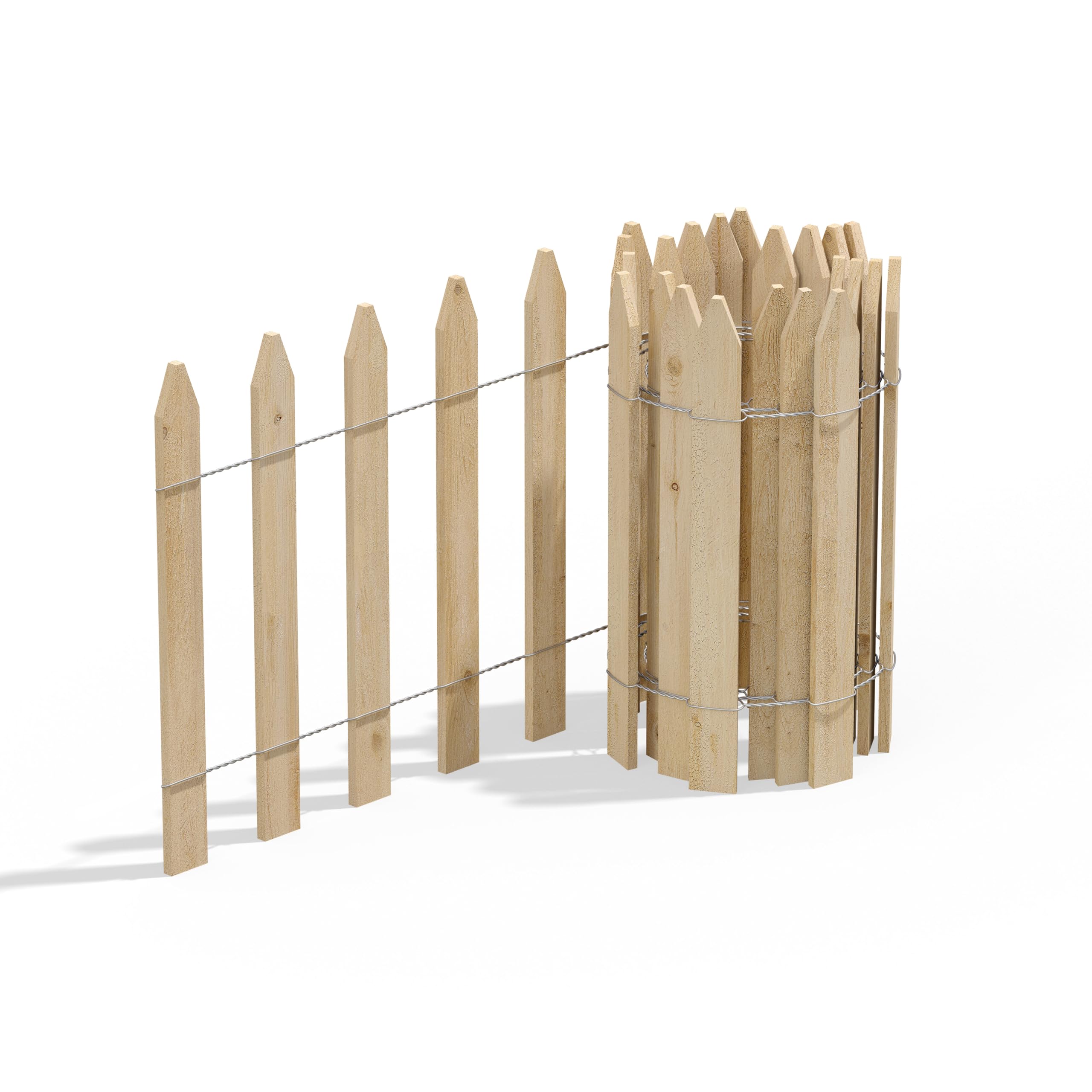 Amazon.com : Greenes Fence Cedar Wood Garden Picket Fence 16